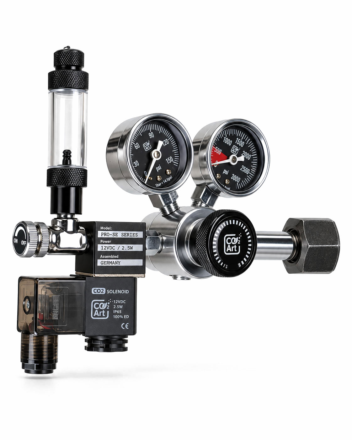 PRO-SE Series - Двостепени CO2 регулатор за акваријум са уграђеним соленоидом